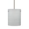 Besa Lighting Tamburo 8 Stem Pendant, Chalk, Satin Nickel Finish, 1x100W Incandescent 1TT-4006KR-SN - alternate 1